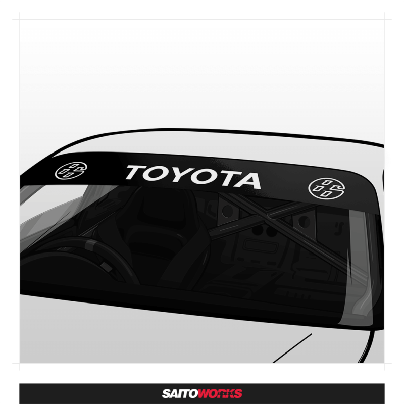 Toyota GT86 Windshield Sunstrip Banner SaitoWorks