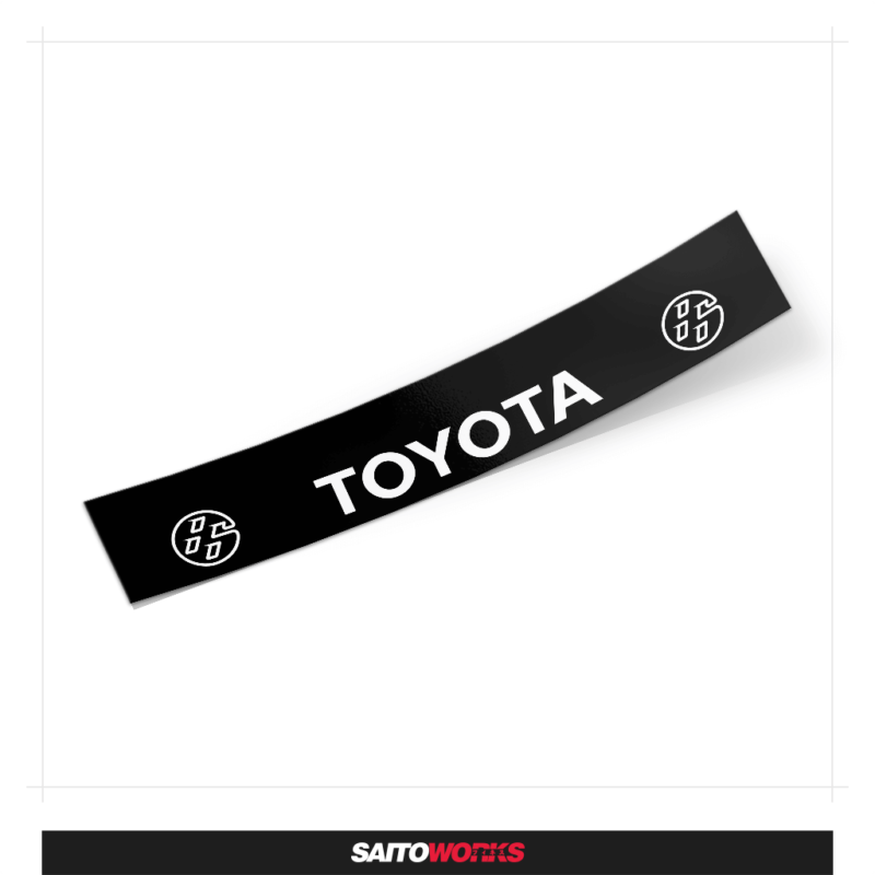Toyota GT86 Windshield Sunstrip Banner SaitoWorks