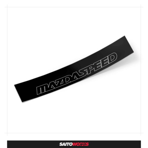 Alternative view of MAZDASPEED Logo Windshield Sunstrip Banner