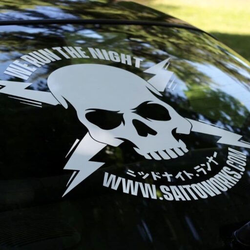 Alternative view of 'We Run The Night' XL 55cm Rear Window JDM Decal