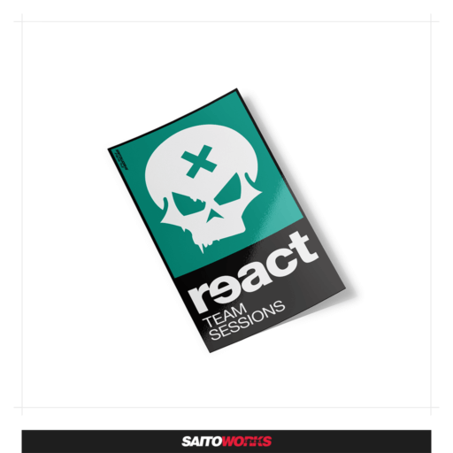NFS REACT Team Sessions Skull Sticker