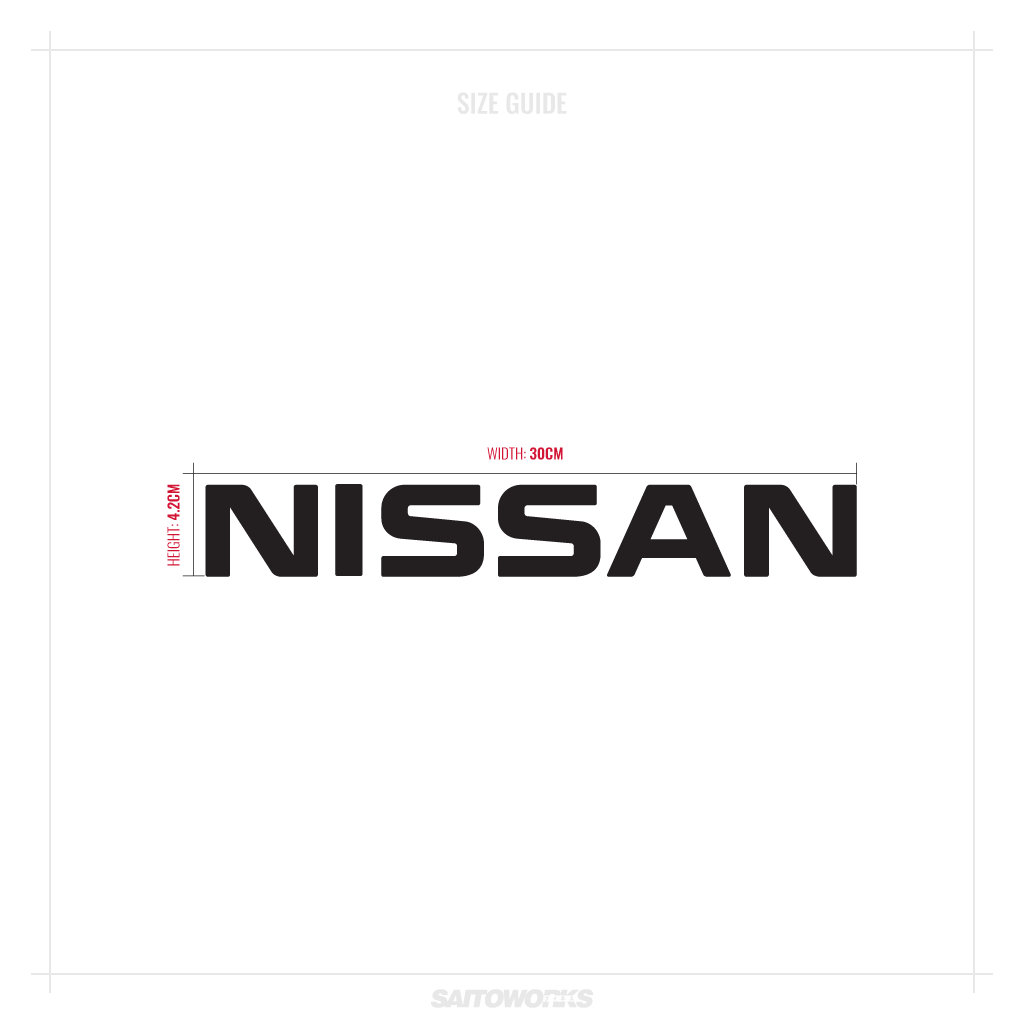 NISSAN logo des autocollants sponsors marques Autocollant Décalques tuning sticker set