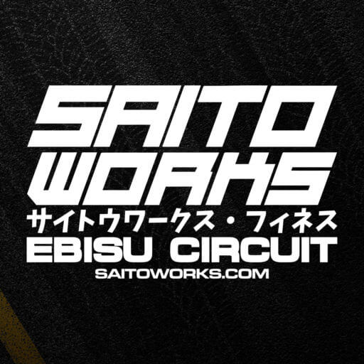 Alternative view of SaitoWorks x Ebisu Circuit Japan XL Rear Window Sticker