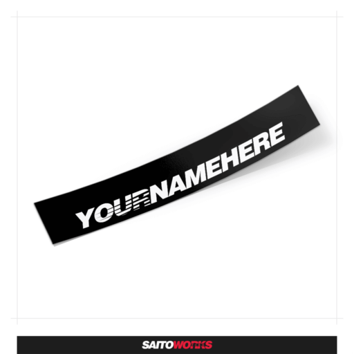 Alternative view of Custom Text 'SPEEDHUNTERS' Style Sunstrip Banner