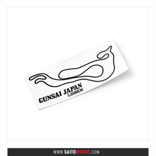 Gunsai Japan Touge Track Course Sticker