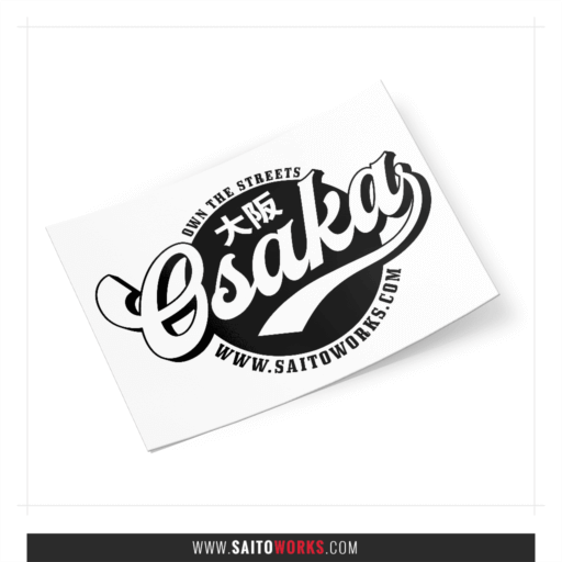 Alternative view of Osaka 'Own the Streets' Japan XL 55cm Rear Window Decal