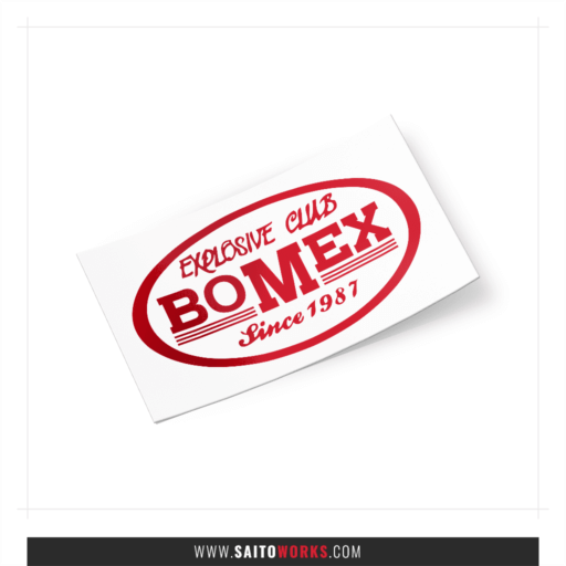 BOMEX Japan 'Explosive Club 1987' Retro Decal Sticker