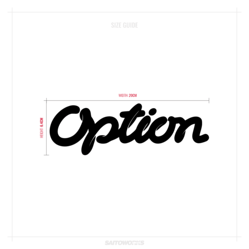 Alternative view of Option Magazine Japan Sticker