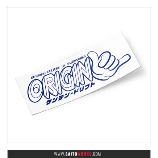 Origin Drift Retro Die Cut Sticker