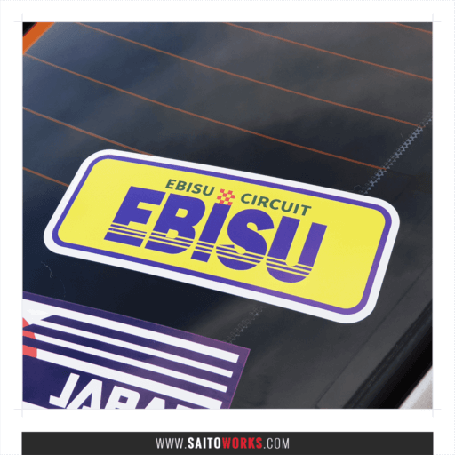 Alternative view of EBISU Race Circuit Japan 'Original Logo' Retro Sticker