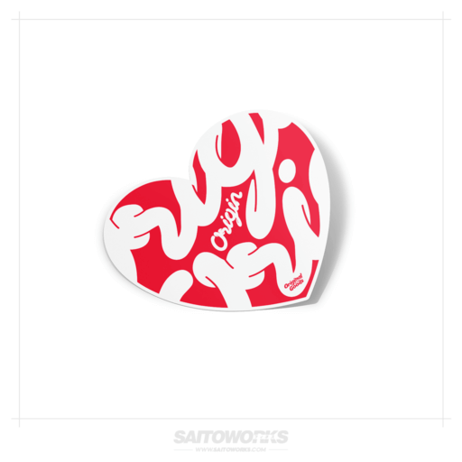 Origin Drift Heart Charm Sticker