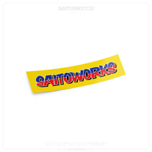 SaitoWorks 'UPGARAGE' Style Slim Slap Sticker