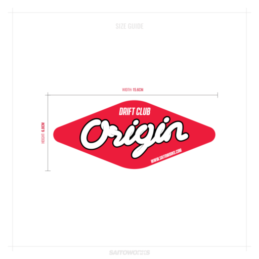 Alternative view of Origin Drift Club 'Diamond' Sticker