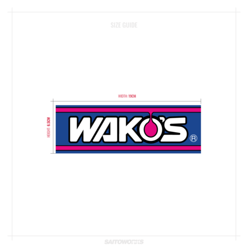 Alternative view of Wakos Lubricants Oil Japan Slap Sticker