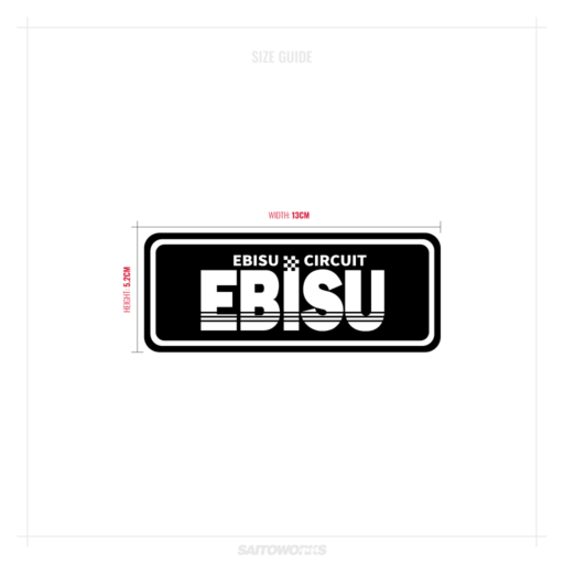 Alternative view of EBISU Race Circuit Japan 'Kuro 黒 Edition' Sticker