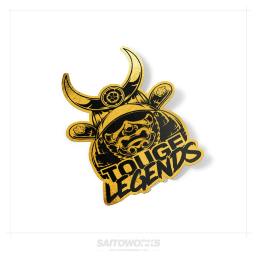Legendary Touge Samurai Gold Chrome Edition Sticker