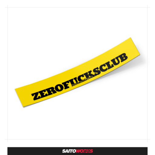 Alternative view of SaitoWorks 'ZEROF**KSCLUB' Sunstrip Banner