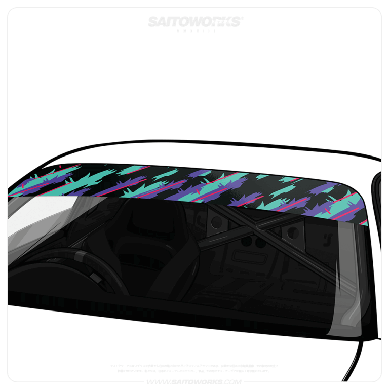 SAITOWORKS.JP HKS Confetti Style Japan Sunstrip SaitoWorks