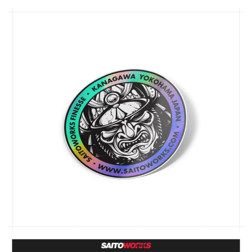 Kanagawa Samurai Neo Chrome Sticker