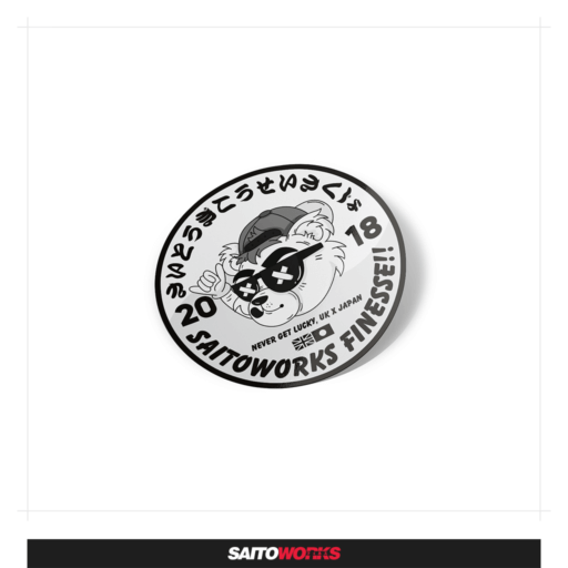 Saito Drift Bear 'UK x Japan' Sticker