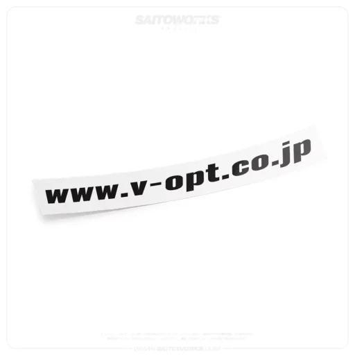 A diecut V-Opt sticker