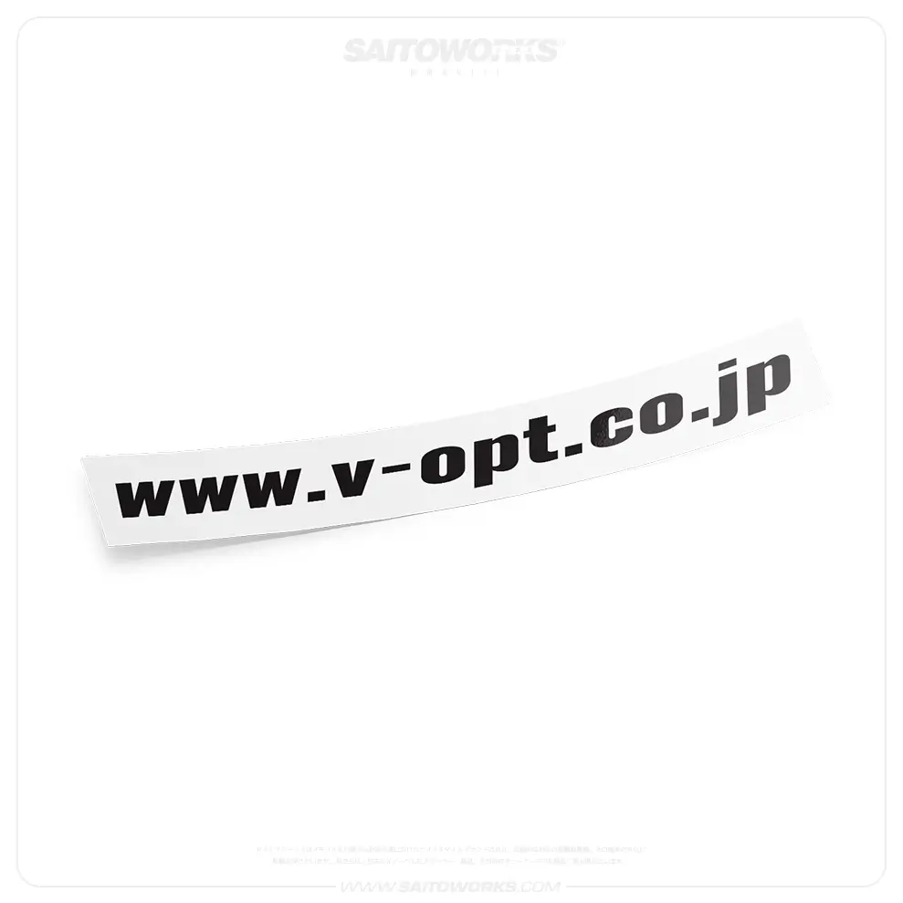V-Opt Sticker Video Option Japan Decal 1 A diecut V-Opt sticker
