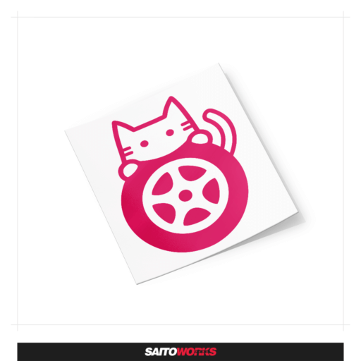 Nissan 'Knock Knock Cats' Sticker