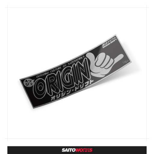 Origin Drift 'Retro Chrome' Slap Sticker