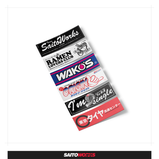 SaitoWorks Mini Slap Stickers | Pack #6