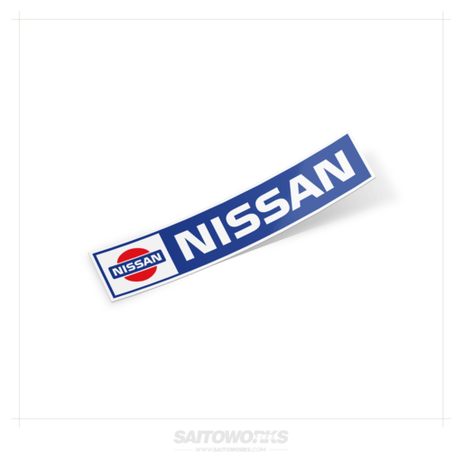 Retro Nissan Nameplate Sticker
