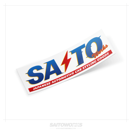 SaitoWorks ‘Blitz Style’ Retro Slap Sticker