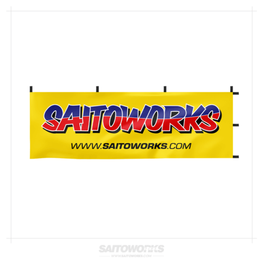 Alternative view of SaitoWorks UPGARAGE Style Nobori Flag