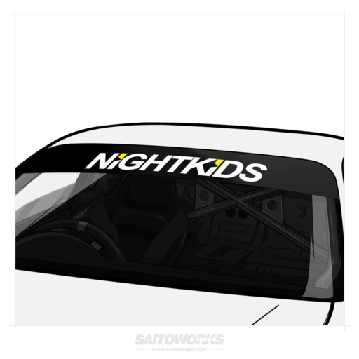 NightKids' Ver.1 Initial D Sunstrip Banner - SaitoWorks