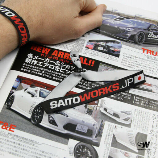 Alternative view of SaitoWorks 'Classic Japan' Woven お祭り Wristband Bracelet