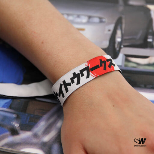 Alternative view of SaitoWorks Katakana 'Kamikazee' お祭り Wristband Bracelet