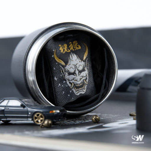 Alternative view of Hannya Mask 般若 Omamori Charm お守り