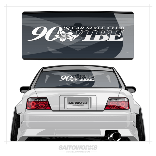 90's Vibe Sakura 'Car Style Club' Japan XL Rear Window Decal