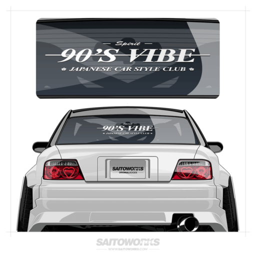 90's Vibe Illegal 'Car Style Club' Japan XL Rear Window Decal