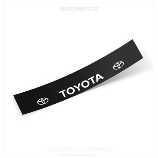 Alternative view of Toyota OEM Original Japanese Sunstrip Banner