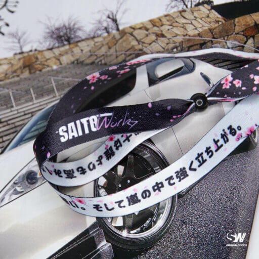 Sakura 'Kuro Cherry Blossom' お祭り Wristband Bracelet