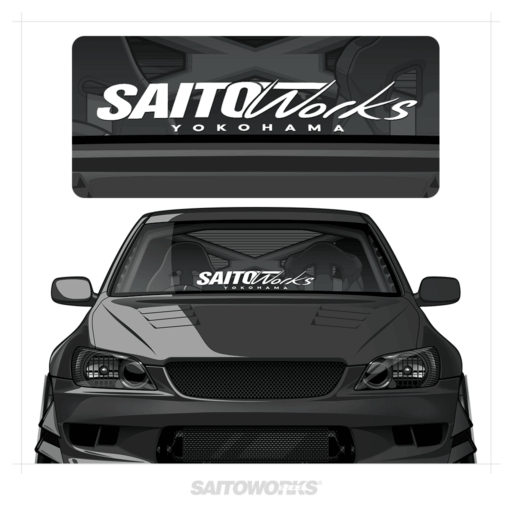 SaitoWorks 'Signature' Yokohama Lower Windshield Banner