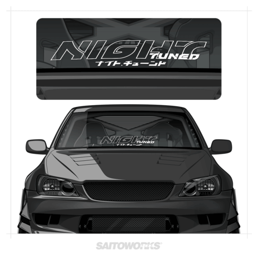 Night Tuned International Lower Windshield Banner