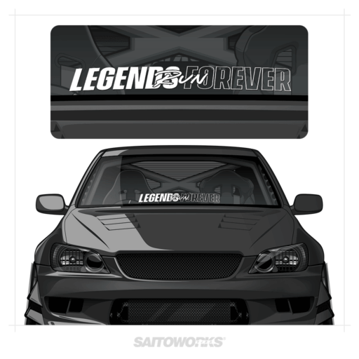 Midnight Runners 'Legends RUN Forever' Lower Windshield Banner