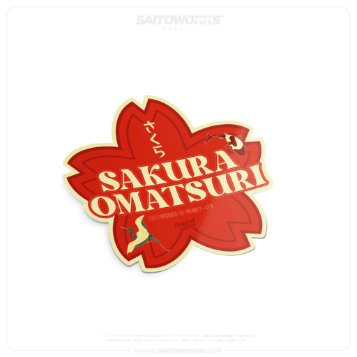 Sakura Omatsuri 'Fortune' さくら Cherry Blossom Festival Sticker