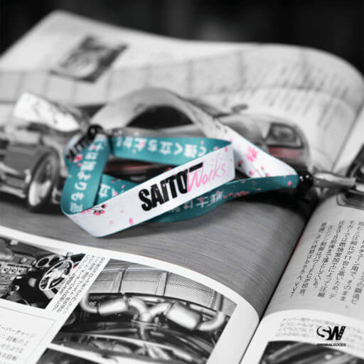 Sakura 'Shiro Cherry Blossom' お祭り Wristband Bracelet