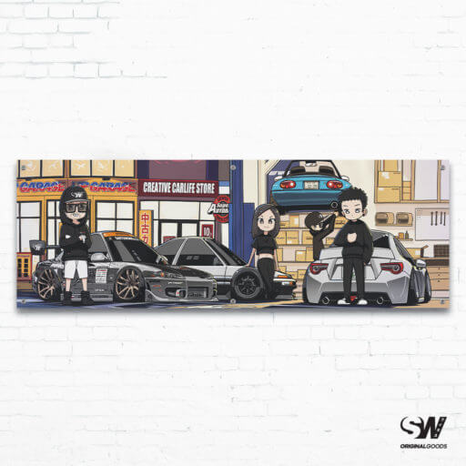 ChibiArt by SaitoWorks: 'UP GARAGE Tokyo Nights' Workshop Banner