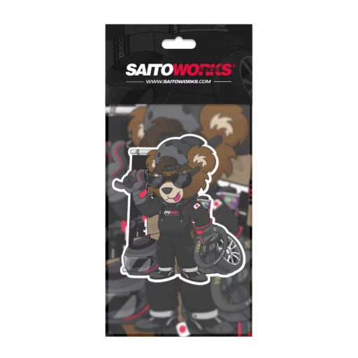 Saito Drift Bear Car Air Freshener - Cherry