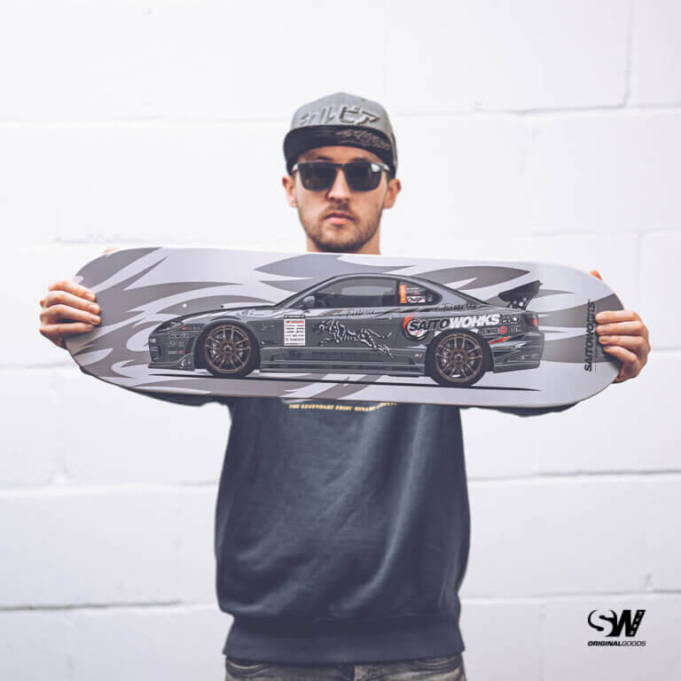SaitoWorks Nissan Silvia S15 Demo Premium JDM Skate Deck SaitoWorks