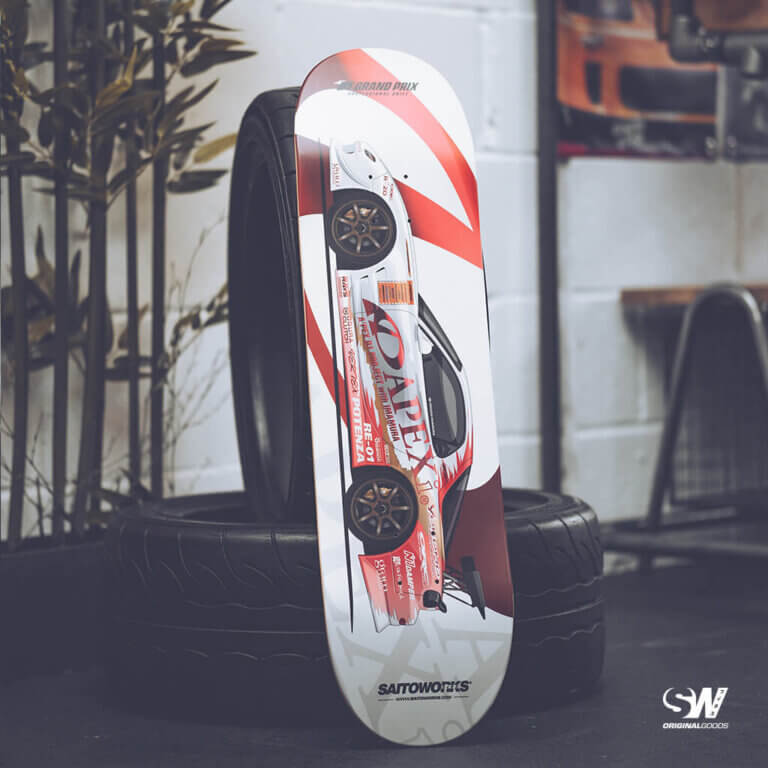 D1GP APEXi Mazda RX7 'Youichi Imamura' Premium JDM Skate Deck SaitoWorks