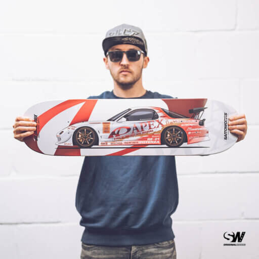 Alternative view of SaitoWorks D1GP APEXi Mazda RX7 'Youichi Imamura' Premium JDM Skate Deck